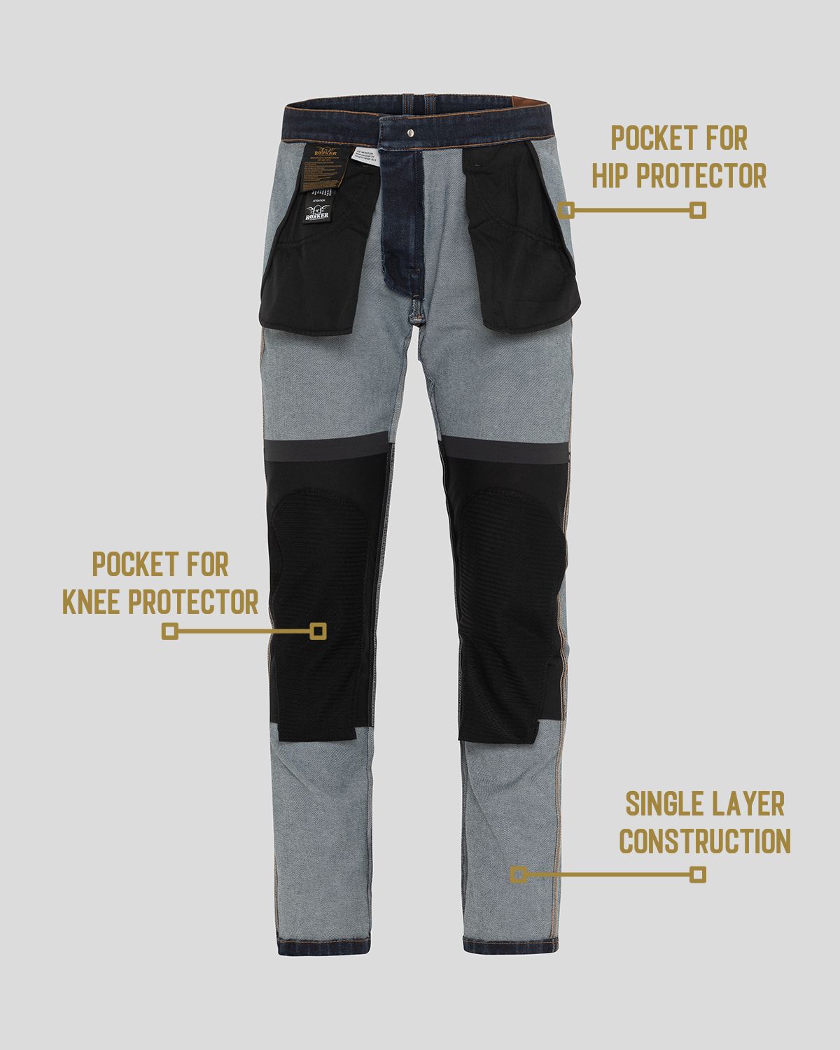 ROKKERTECH Tapered Slim Dark Blue