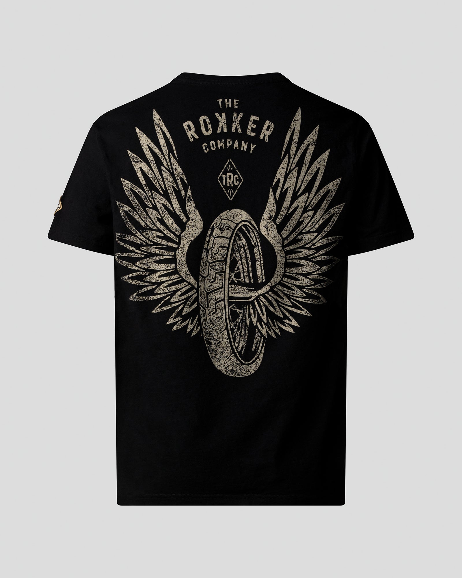 Flying Wheel T-Shirt Men Black