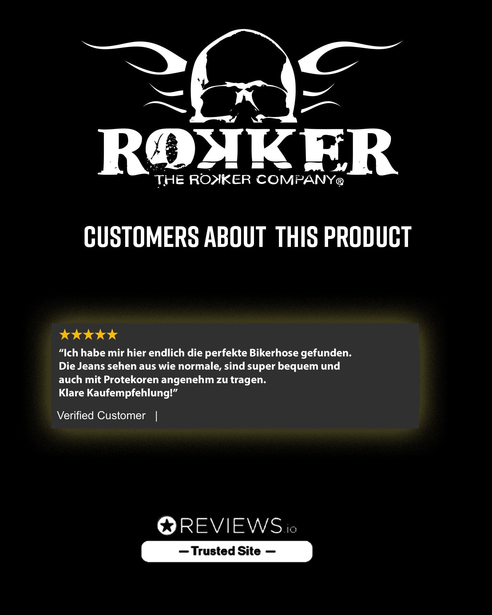 ROKKERTECH Mid Waist Slim Black