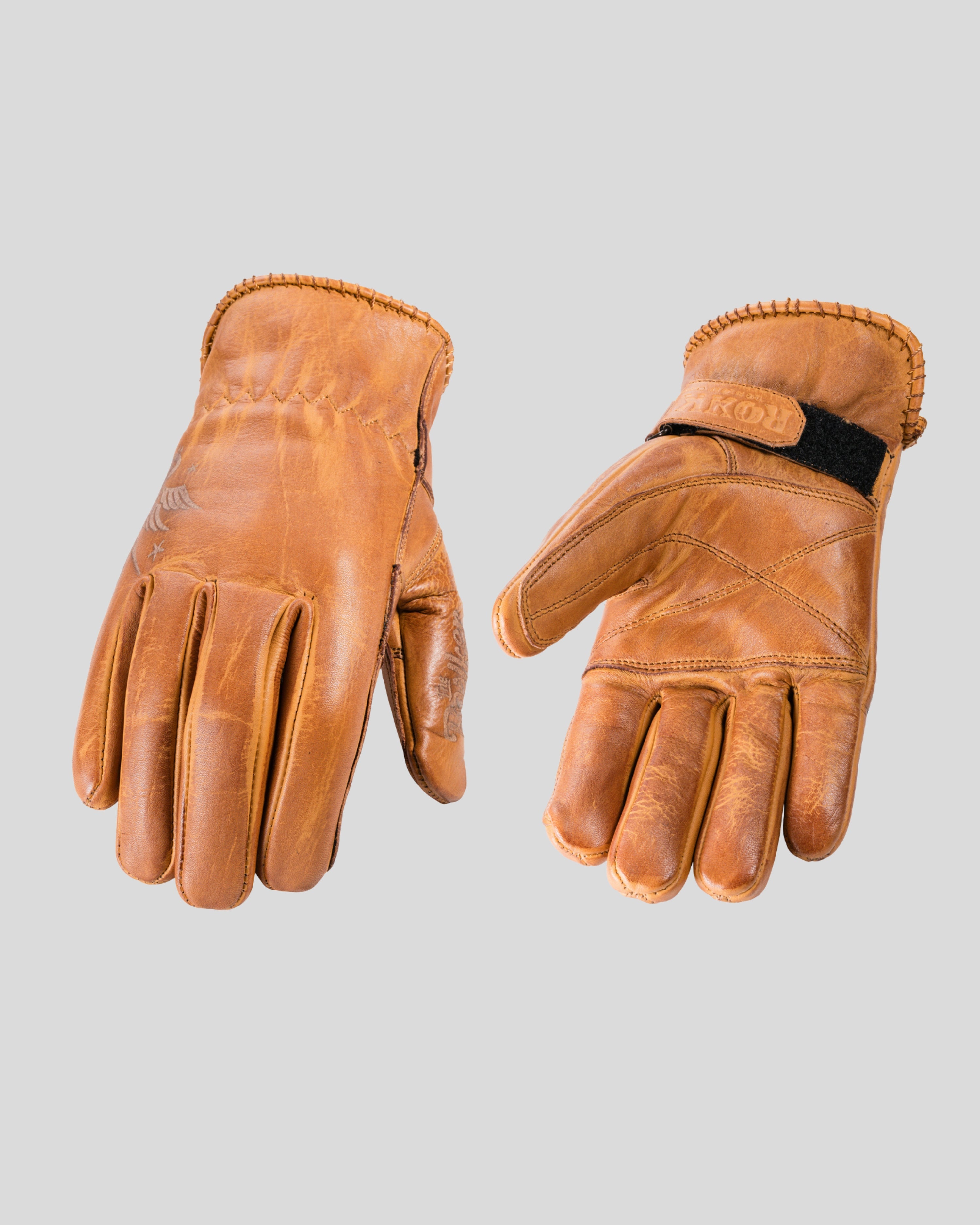 Lady Glove Tattoo Bird Beige