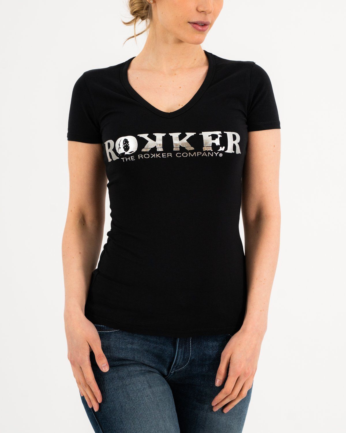 Lady Black T-Shirt T-Shirt The Rokker Company 