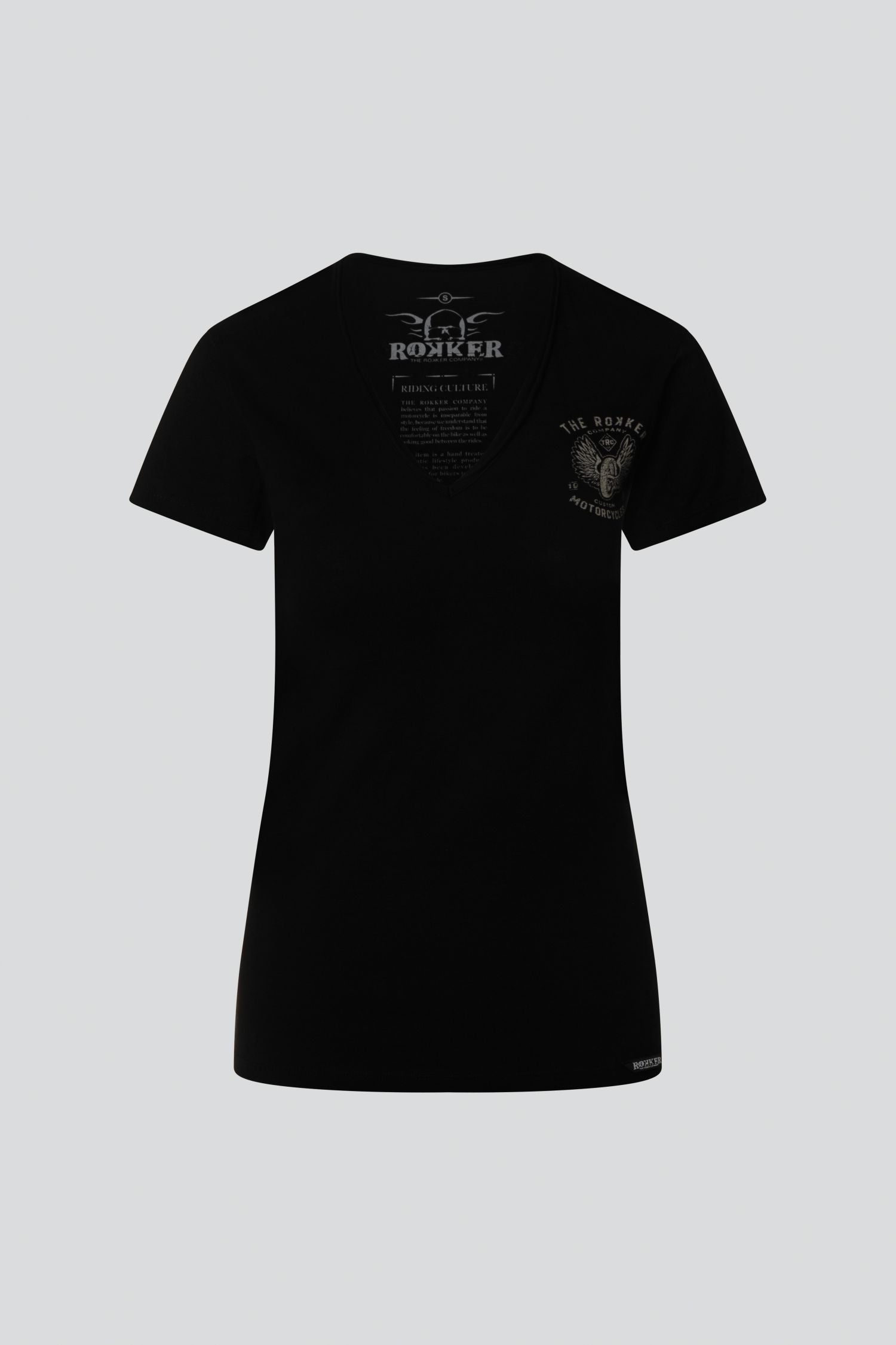 Flying Wheel Lady T-Shirt Black