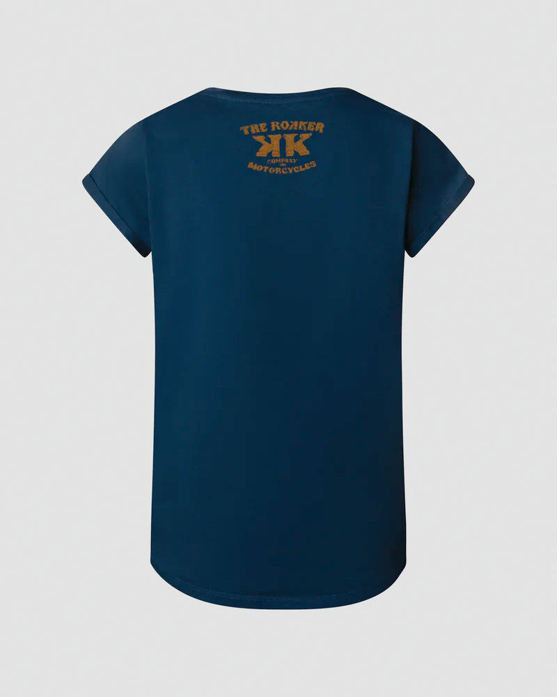 Savage Roses Lady T-Shirt Blue