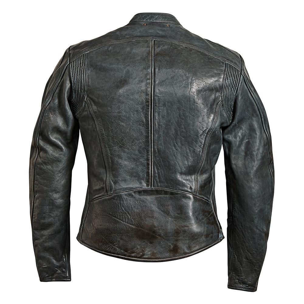 Street Leather Jacket Grey Jacket The Rokker Company 