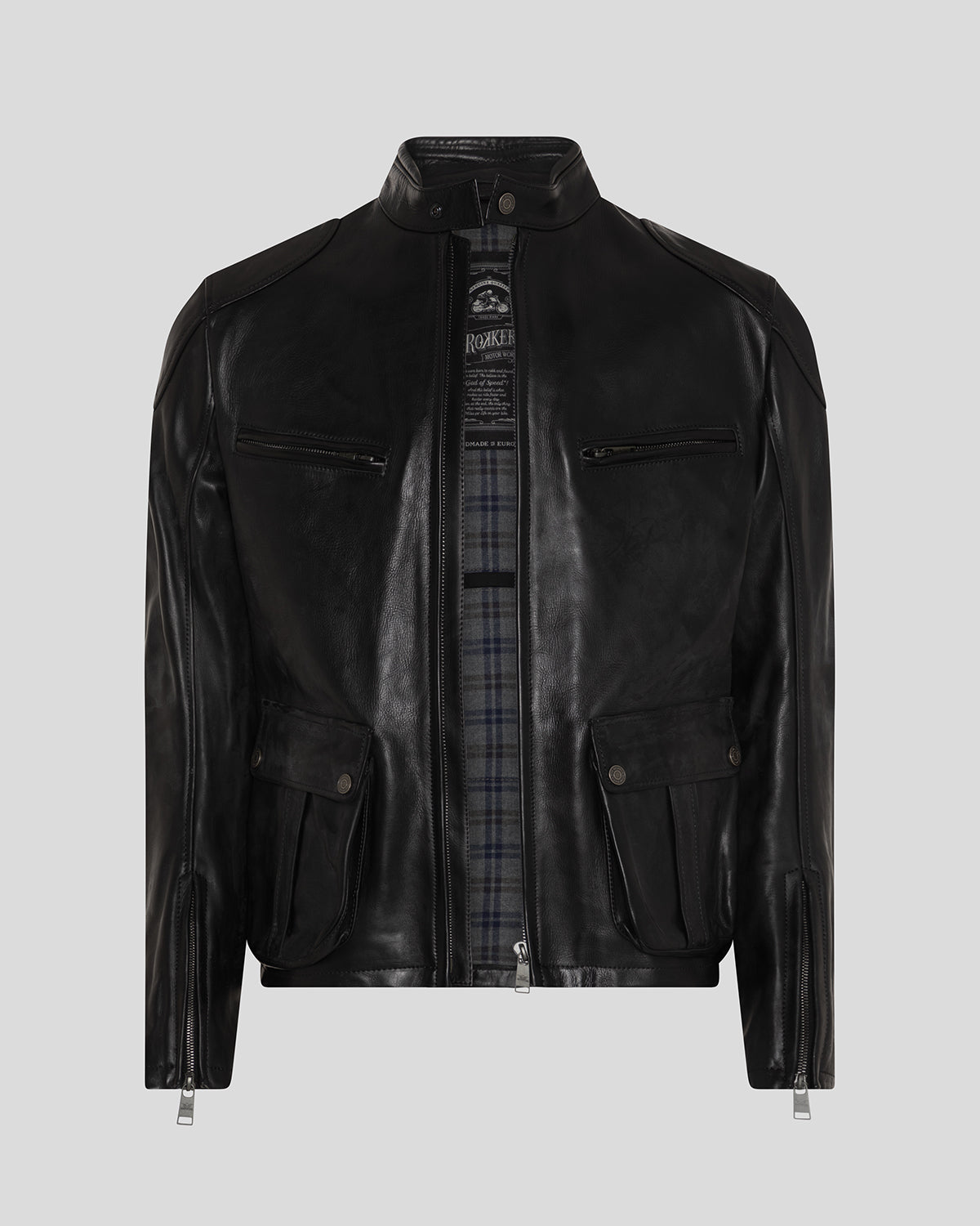 Goodwood Leather Jacket Black