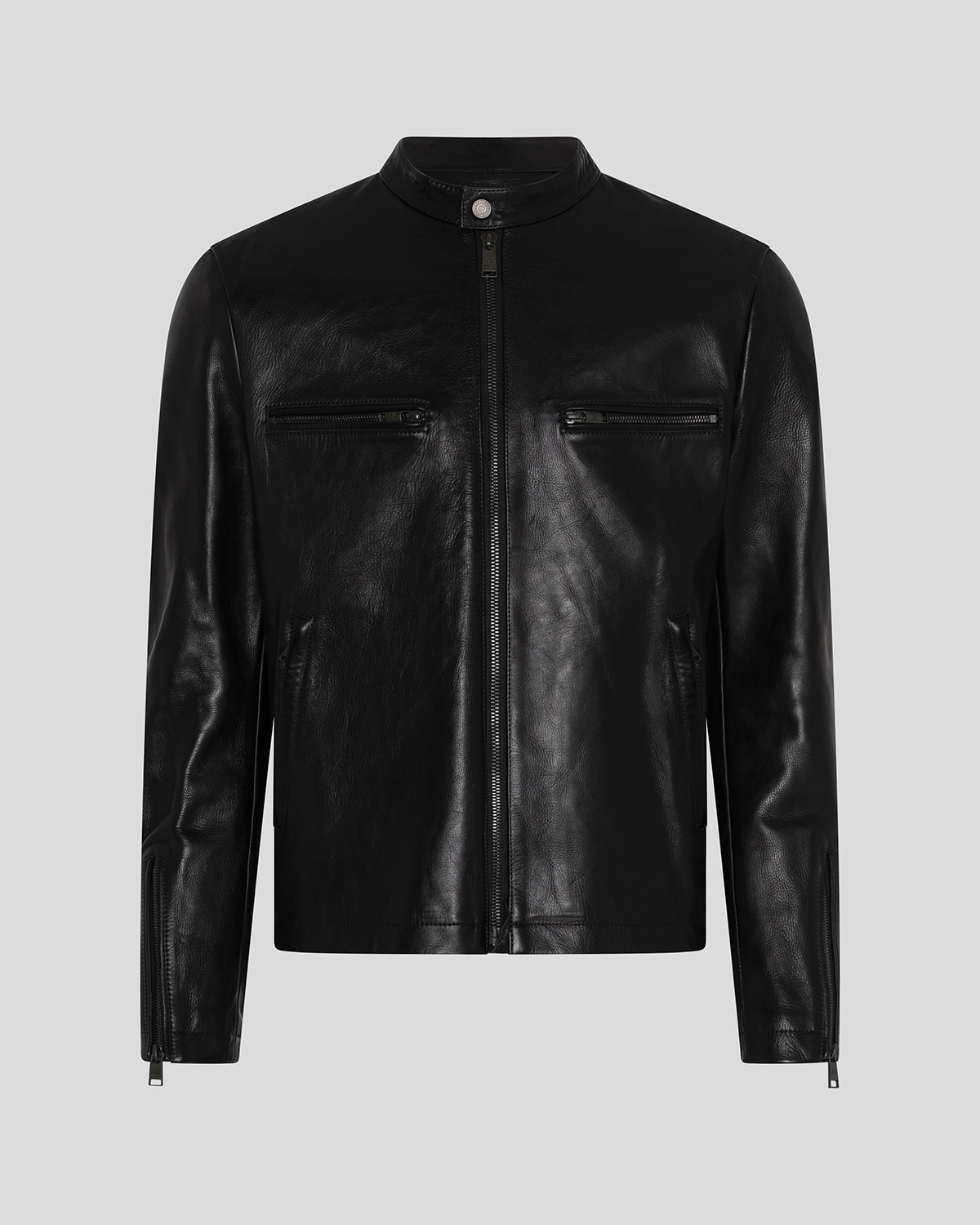 Commander Leather Jacket Black