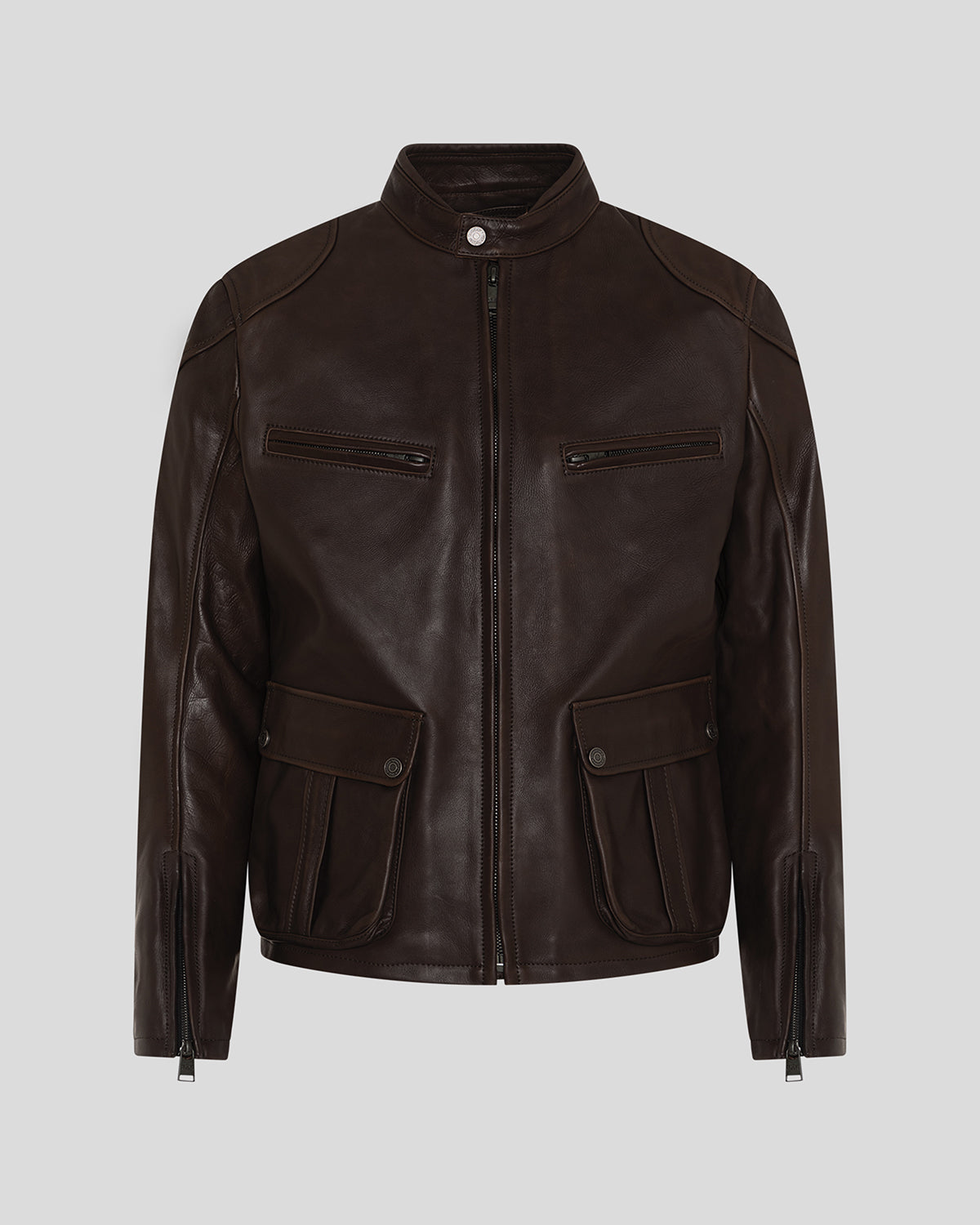 Goodwood Leather Jacket Brown