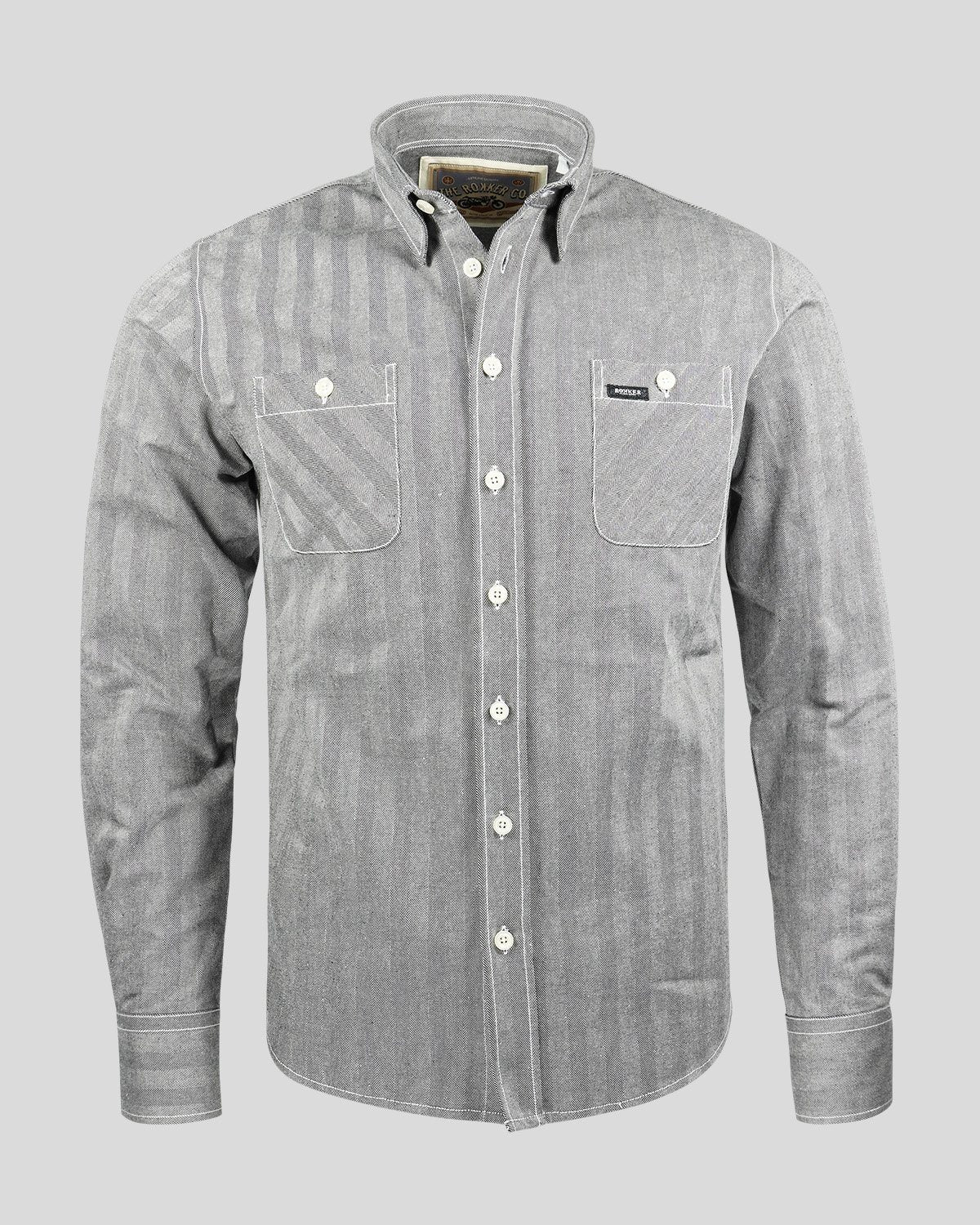 Payton Shirt Men Grey Shirt The Rokker Company 