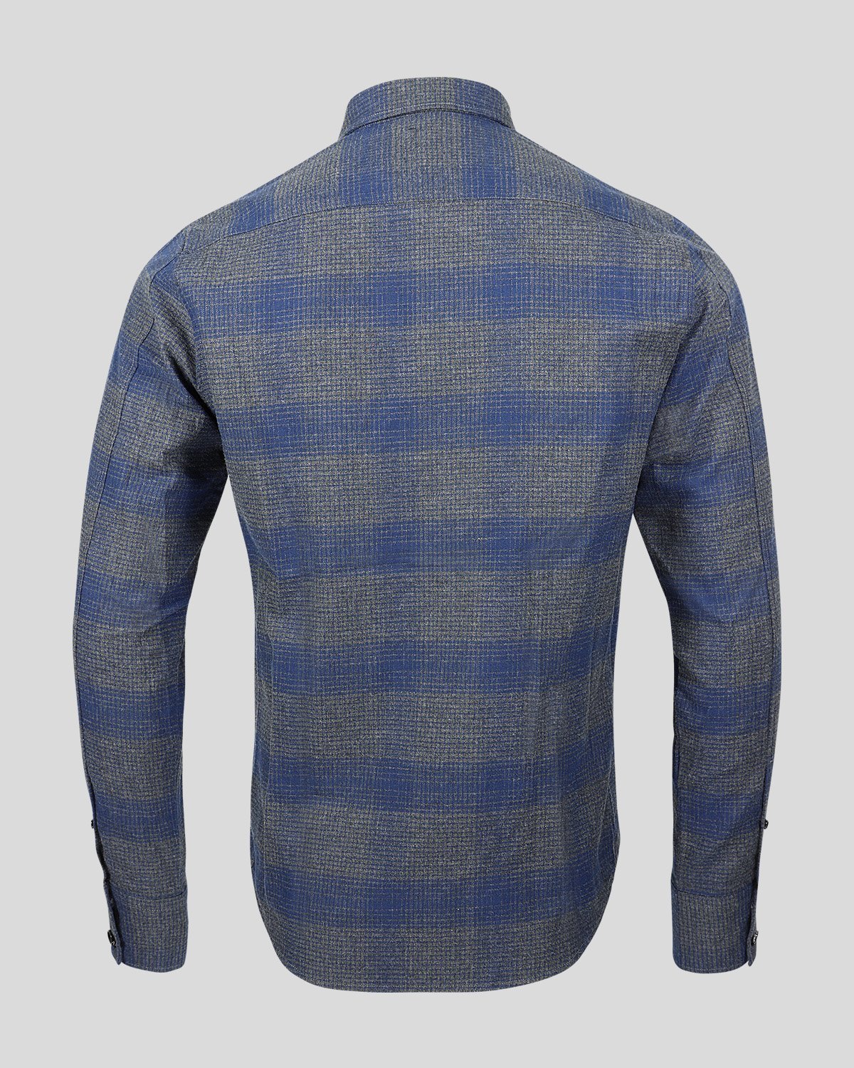 Milton Shirt Men Blue/Grey Shirt The Rokker Company 