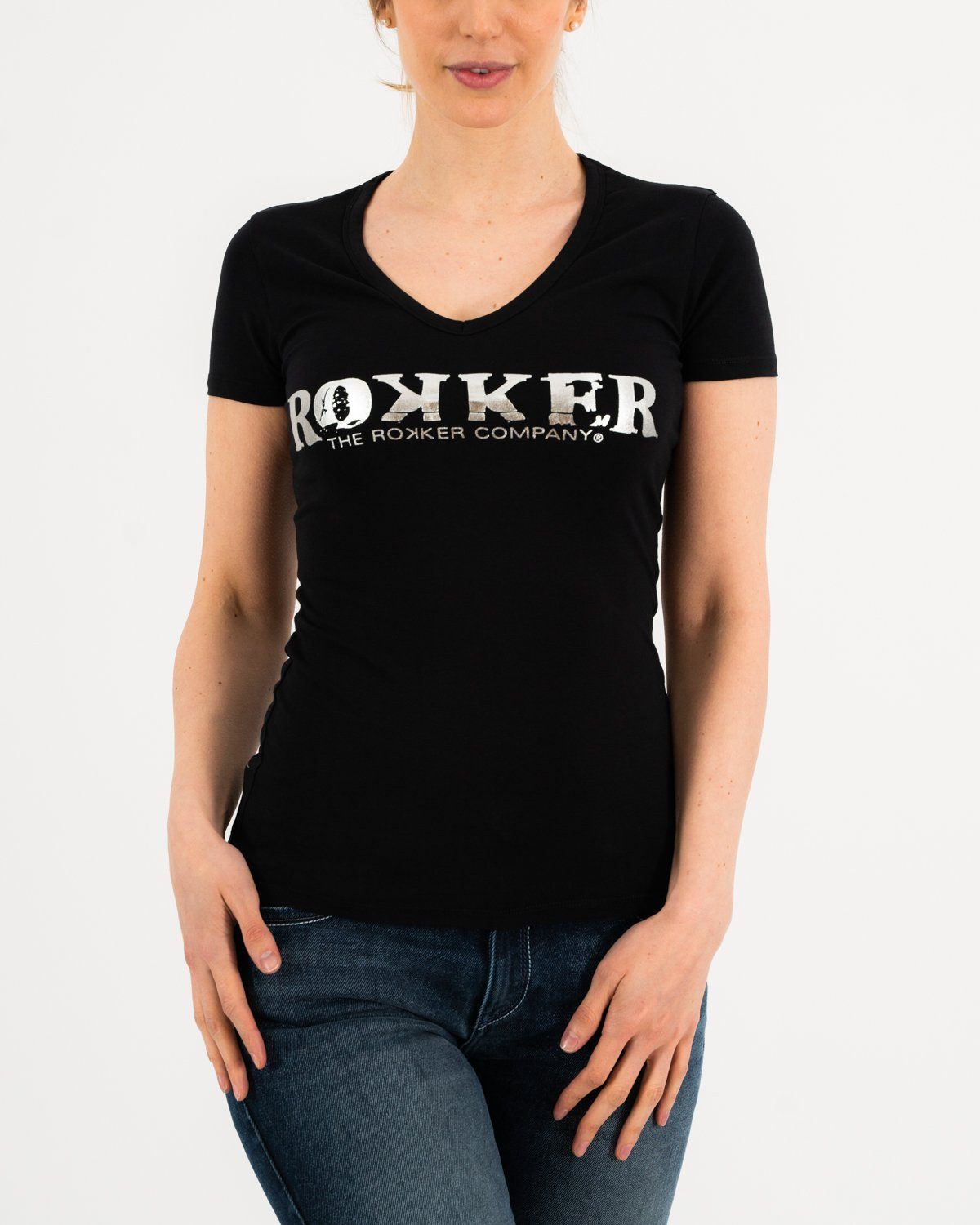 Lady Black T-Shirt T-Shirt The Rokker Company 