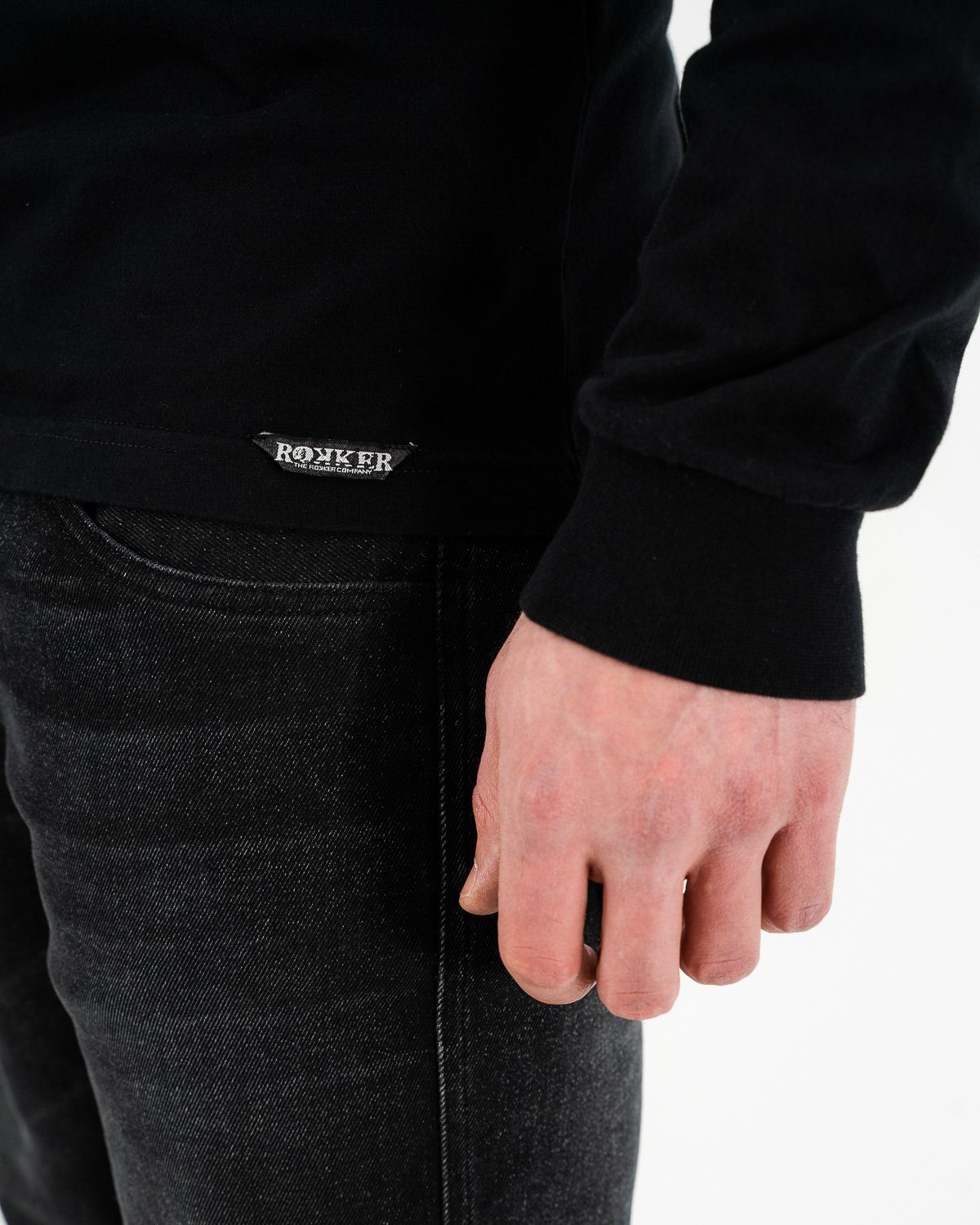 Slow Burn L/S Black Longsleeve The Rokker Company 