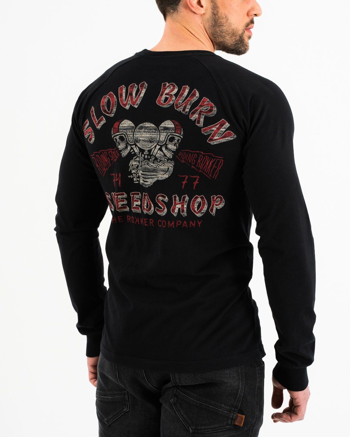 Slow Burn L/S Black Longsleeve The Rokker Company 